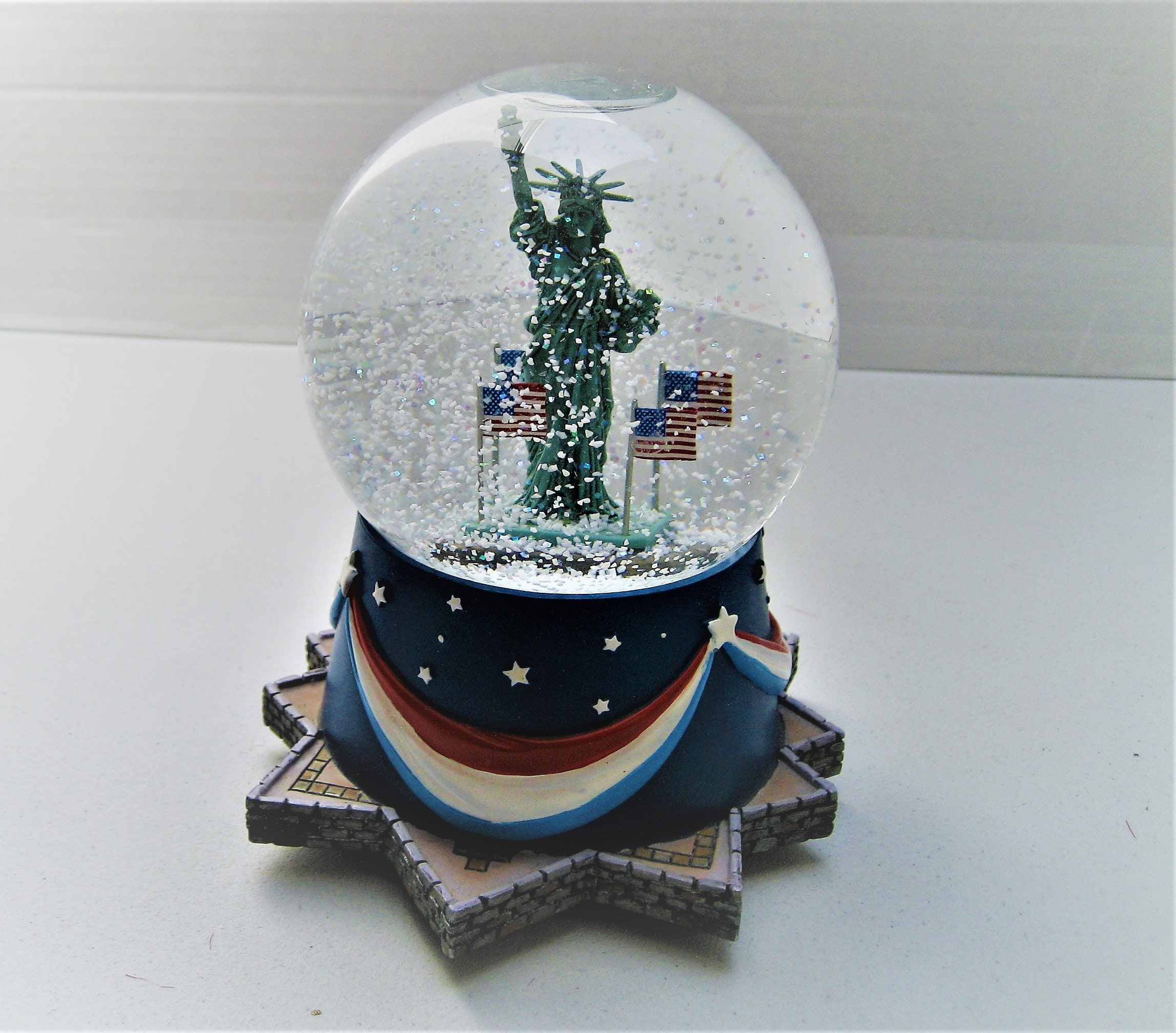 Statue of Liberty Musical Snow Globe Plays Star Spangled | Etsy