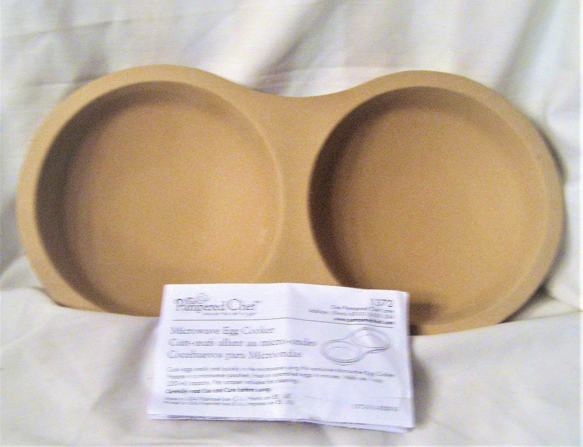 Pampered Chef Egg Cooker Stoneware Microwave Egg Poacher Etsy