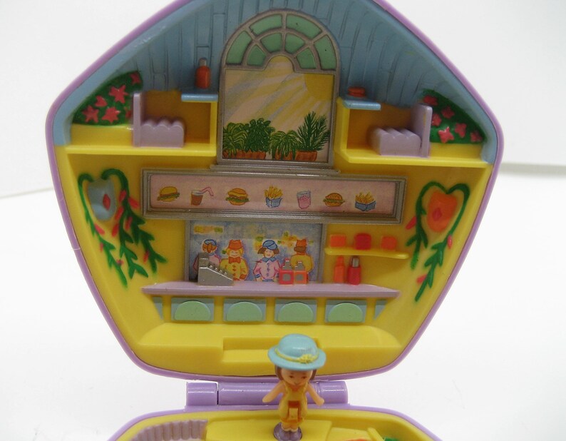 Vintage 1992 Polly Pocket Fast Food Restaurant Polly's Etsy