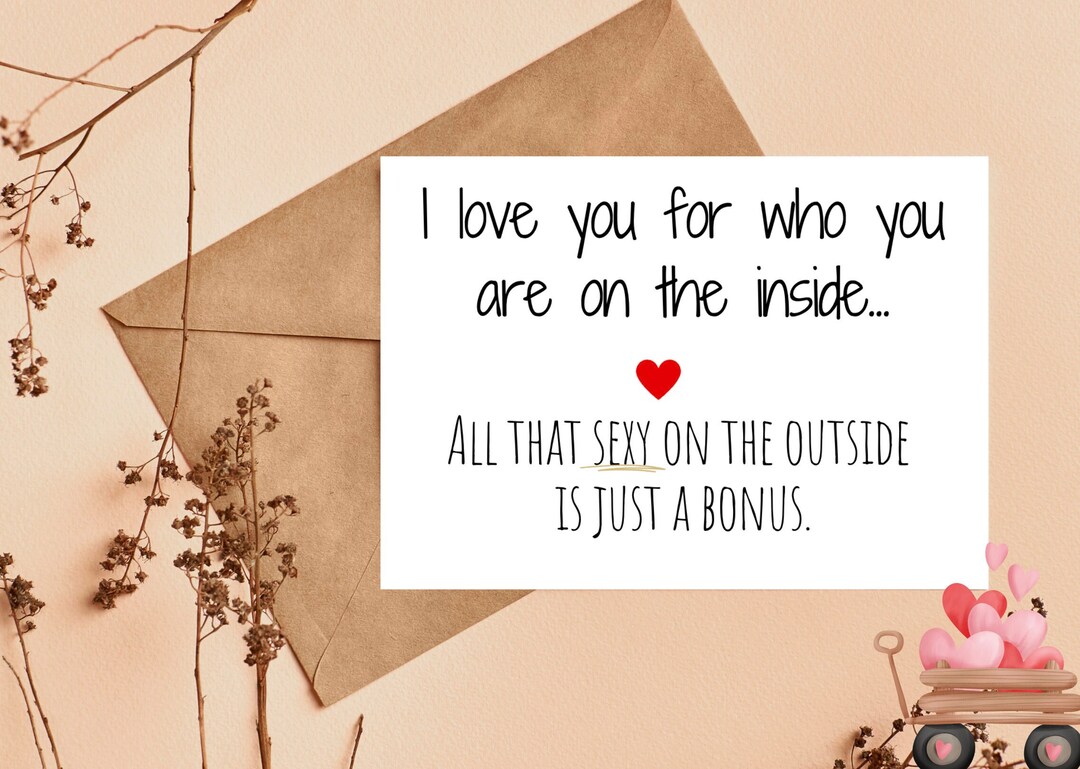 I Love You Card / Valentines Day Card for Him, Her / Anniversary Card ...