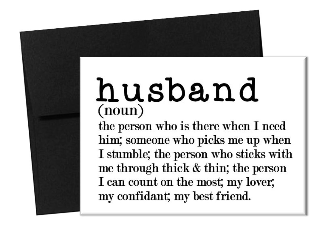 Card for Husband Love Card for Husband Anniversary Card for Etsy