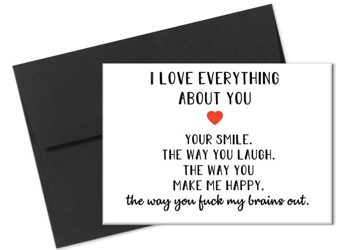Dirty Valentine's Day Card Valentines Day Card | Etsy