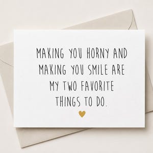 Funny Valentine Card for Boyfriend | Sexy Husband Card | Naughty Love Card | Romantic Gift for Him