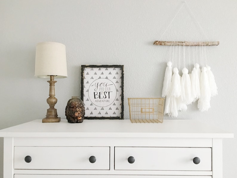 Boho Tassel Mobile Wall Garland Wall Hanging Boho Wall Etsy