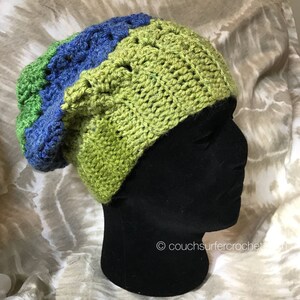 Crochet Pattern / Crochet Slouchy Hat Pattern / Crochet Beanie Pattern / Slouch Hat Pattern