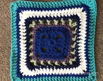 Crochet Pattern / Granny Square Crochet Pattern / Treble Starburst Square Pattern / Crochet Pattern / Granny Square / Treble Crochet