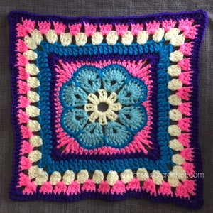 African Flower Revisited / Crochet Pattern / African Flower Crochet / Free Pattern / Crochet Square