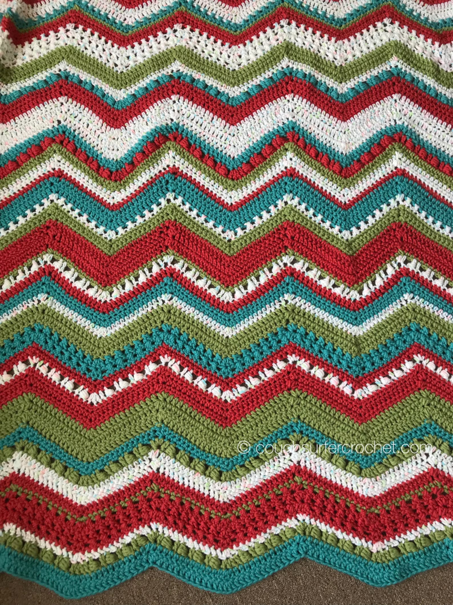 Crochet Pattern / Chevron Blanket Pattern / Changing Chevrons Blanket