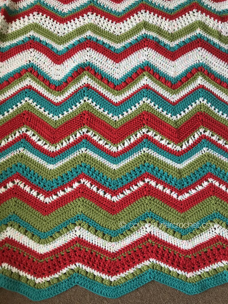 Crochet Pattern / Chevron Blanket Pattern / Changing Chevrons Blanket