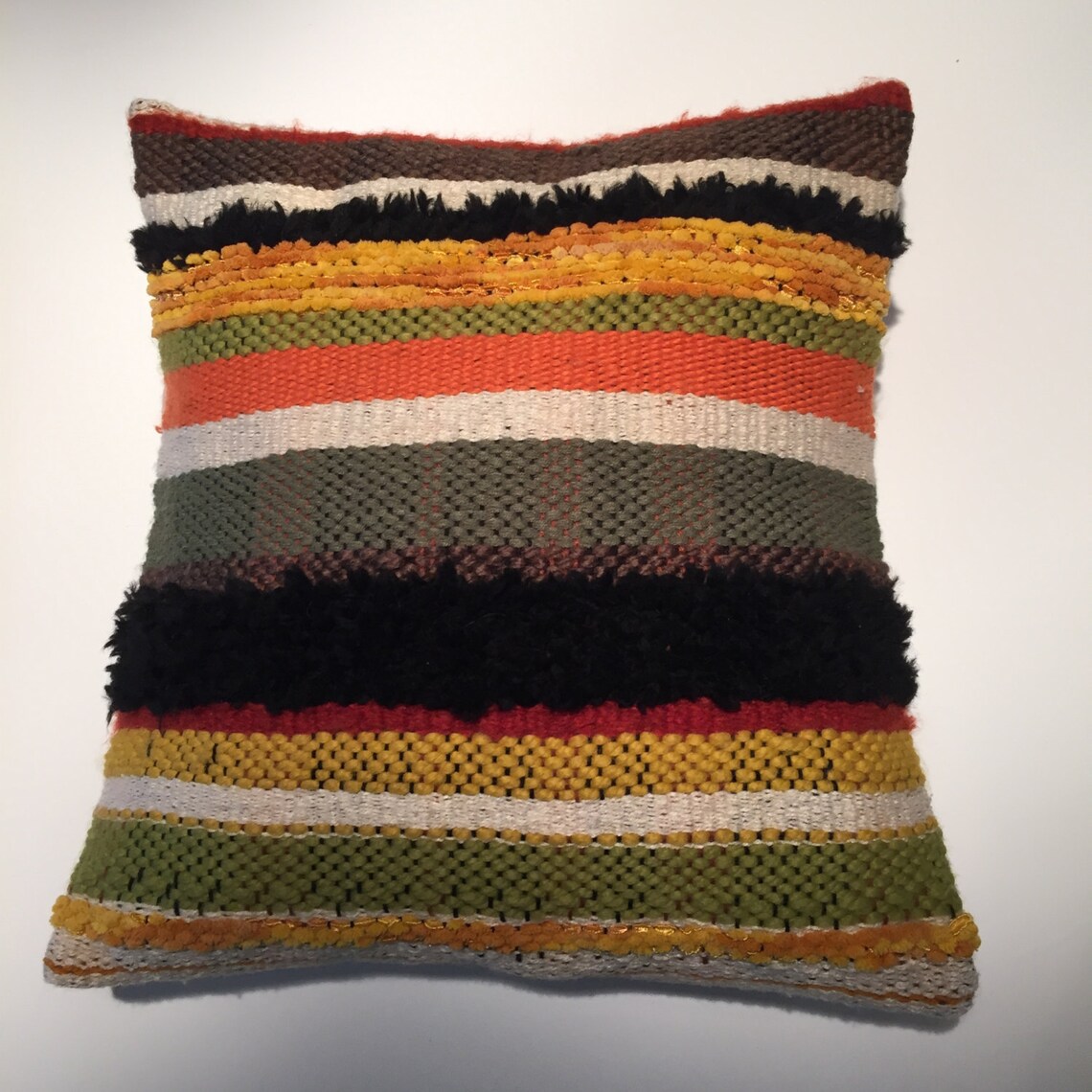 Hand Loomed Mid Century Modern Pillows and Cushions Etsy