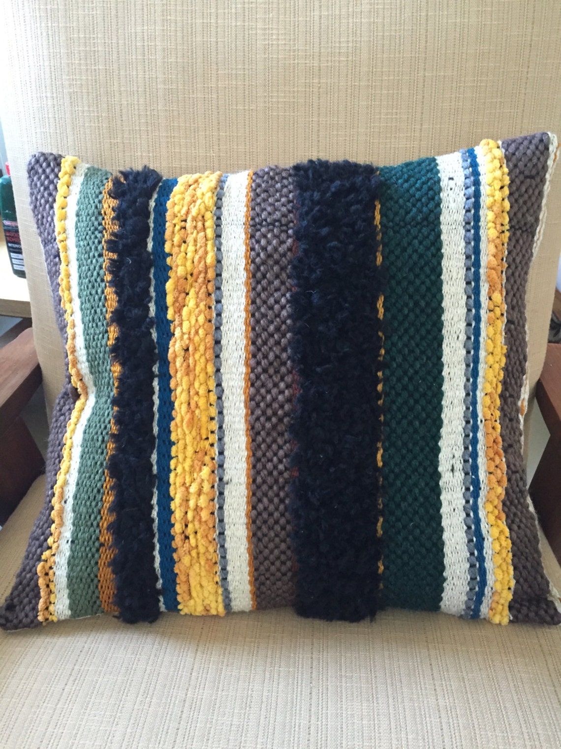 Hand Loomed Mid Century Modern Pillows and Cushions Etsy