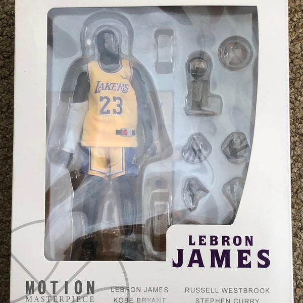 figurine lebron james lakers
