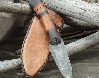 Prairiewind Mountain Man Knife, Frontier Knife, Custom Forged Knife, Bushcraft, Cowboy, Rustic Styled Western Art, Unique Gift, Gift for men