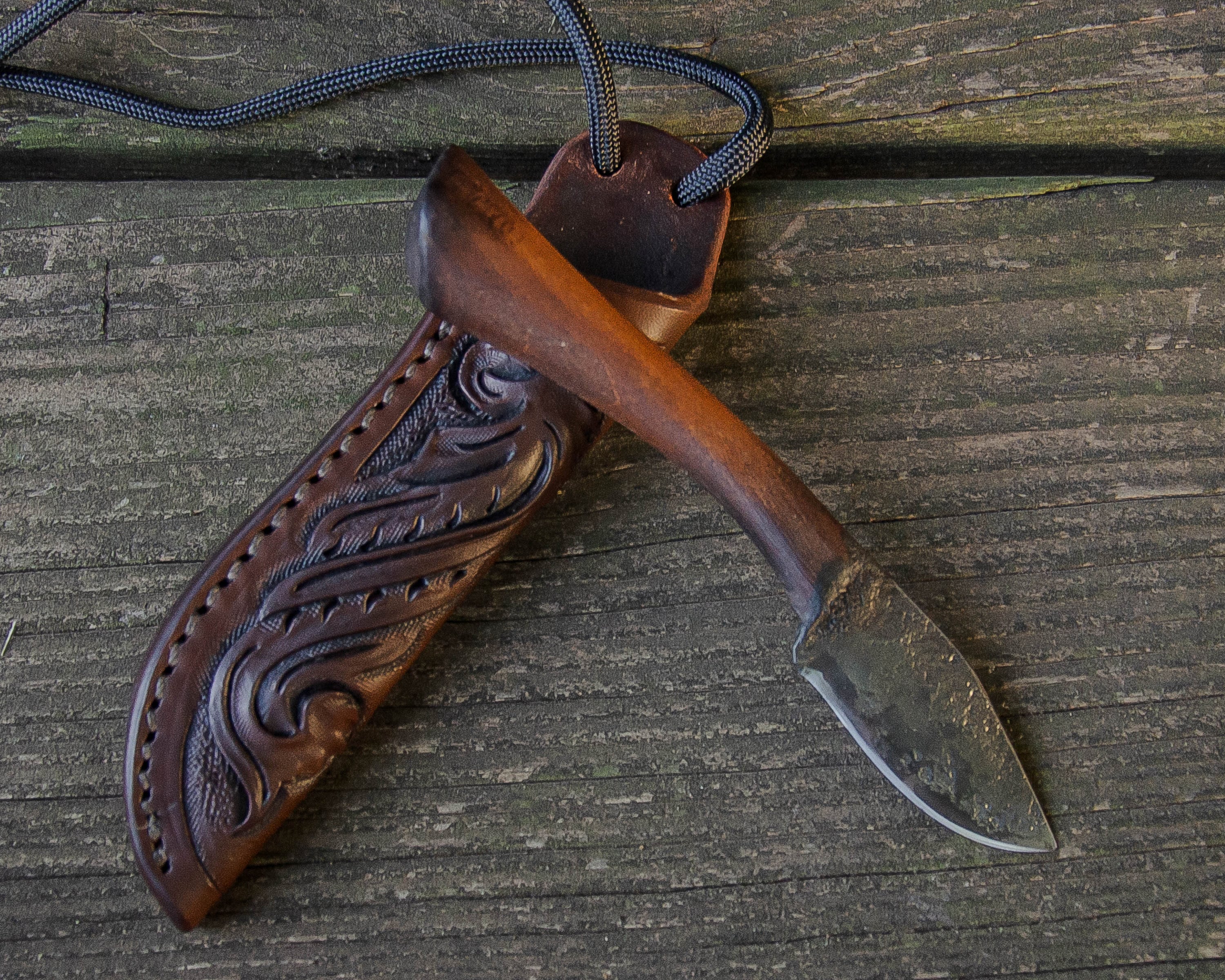 Iron Buckeroo Hand Neck Knife Made in the USA Etsy