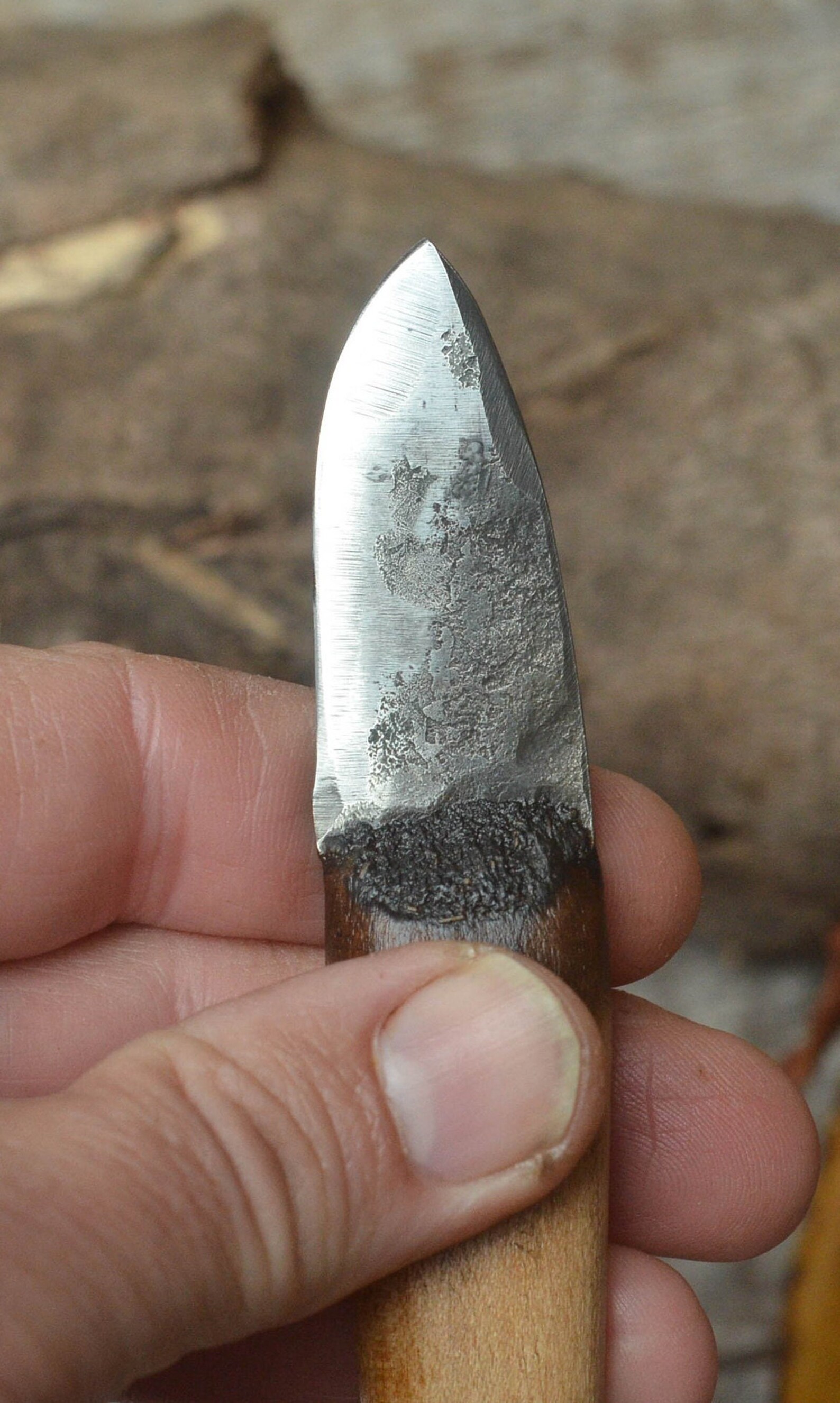 Mountain Man Neck Knife Custom Knife Hand Knife Made Etsy