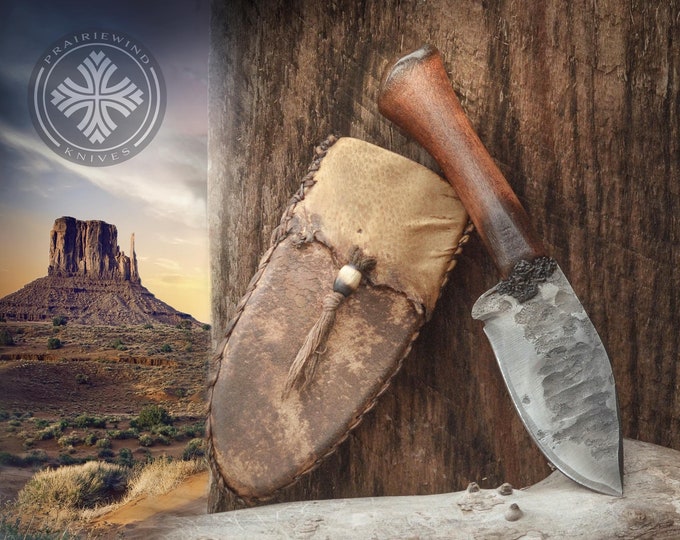 Handmade Custom Knife, Mountain Man Knife, Frontier Knife, Primitive