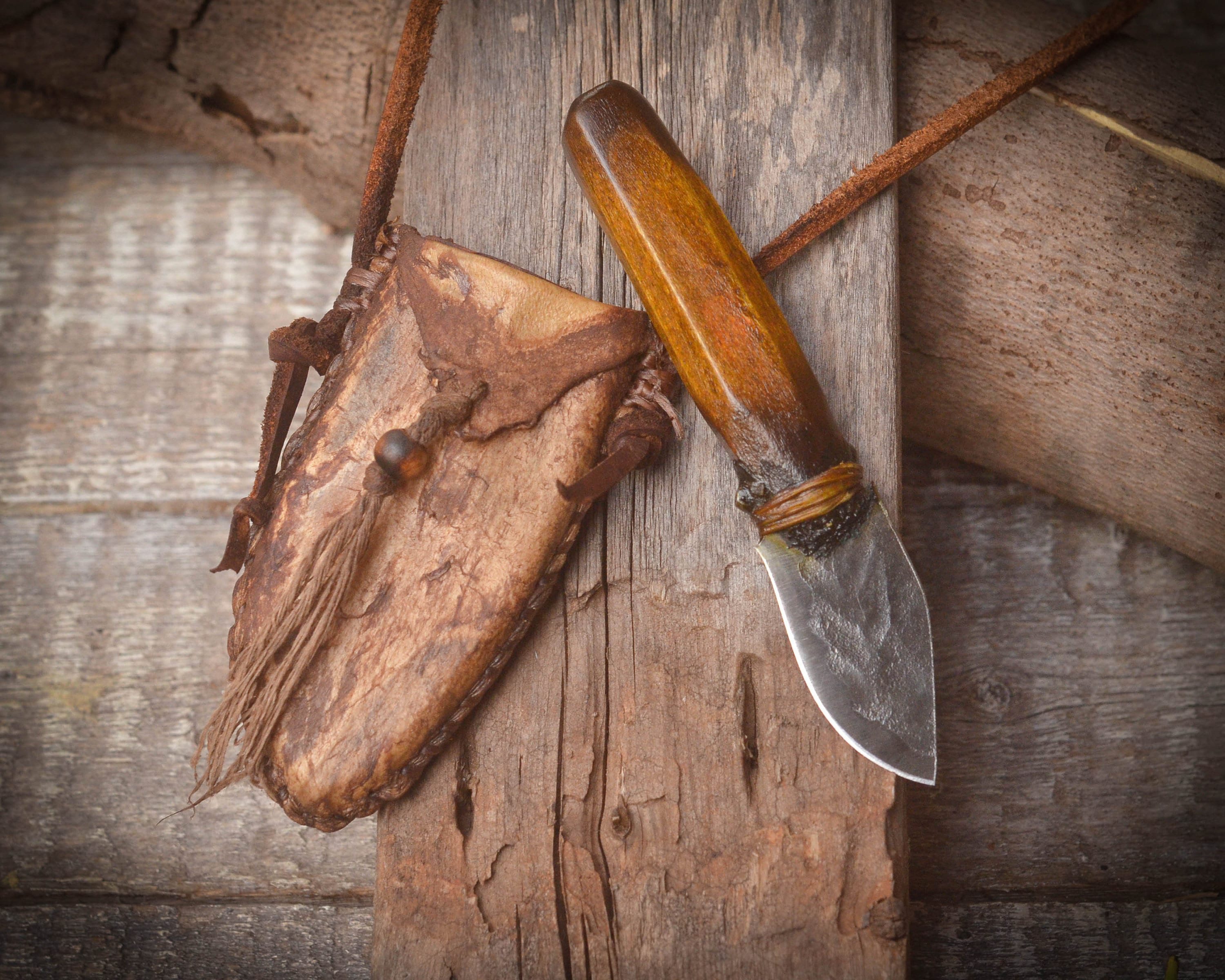 Mountain Man Neck Knife Custom Knife Hand Knife Made Etsy