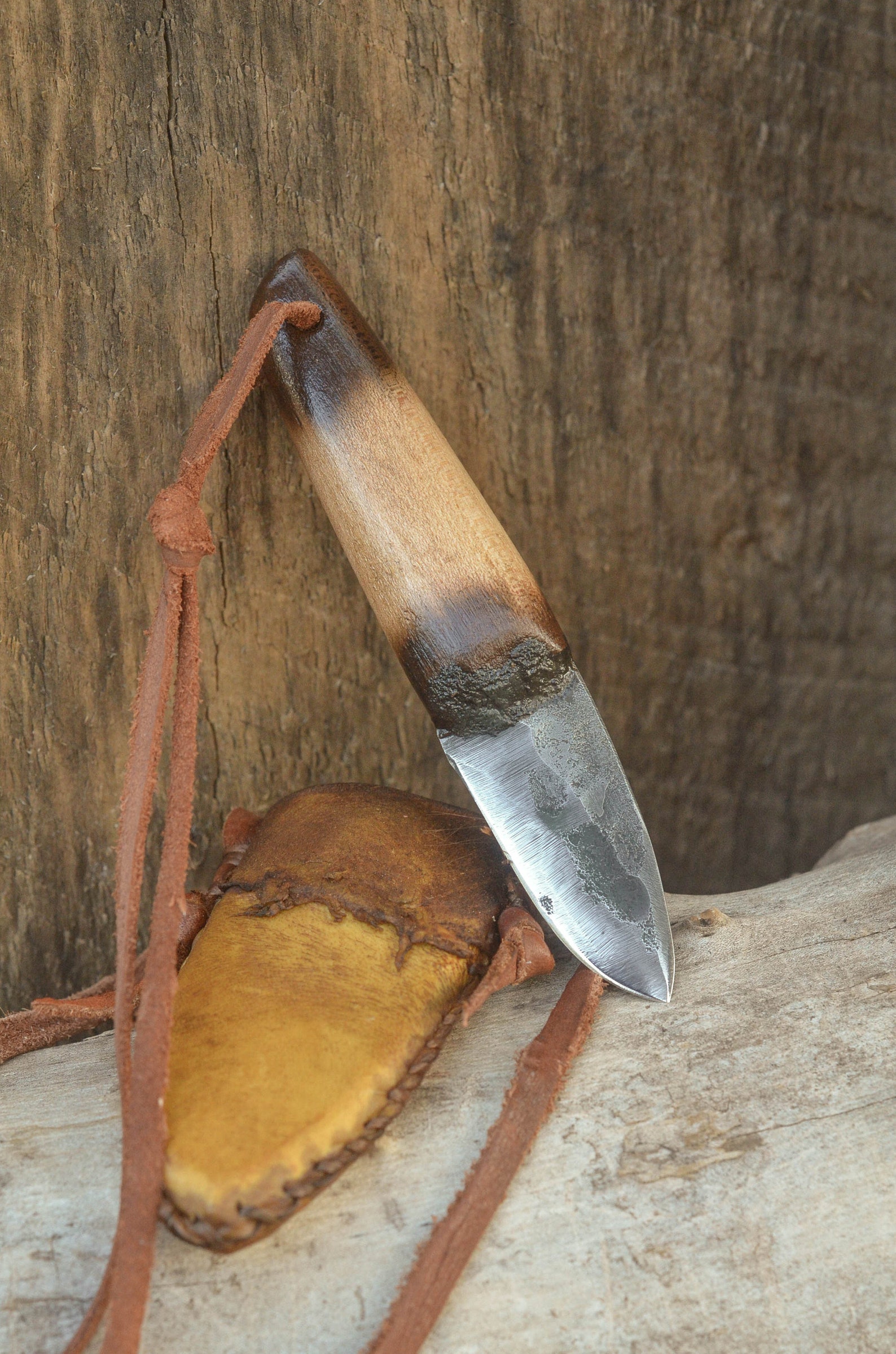 Mountain Man Neck Knife Custom Knife Hand Knife Made Etsy