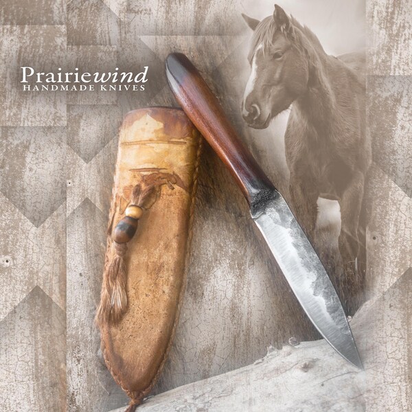Authentic Western Knife & Leather Sheath - Frontier Heritage Set main image 1