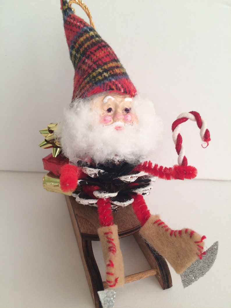 Christmas gnomeelf on a sled gnome ornament elf ornament etsy Christmas gnomeelf on a sled gnome ornament elf ornament etsy