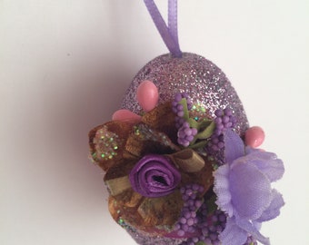 Vintage Botanical Easter Egg Ornament | Vintage Floral Easter Egg Ornament | Floral Easter Decor | Vintage Floral Easter Decoration |