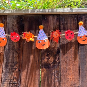 Vintage Halloween/Fall/Autumn Party Banner| Pumpkin Banner| Candied Apple Banner| Jack o Lantern Banner| Halloween Banner| Halloween Decor