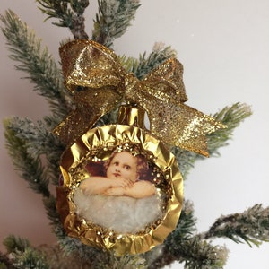 Christmas Ornament Pack | 3 FOR 25 dollars!!! | Vintage Shadow Box Ornament | Angel, Nativity Scene, Santa| Rose Gold Christmas Ornament