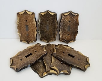 Basketweave Antique Copper Switch Plates Wall Plates /& Outlet Covers