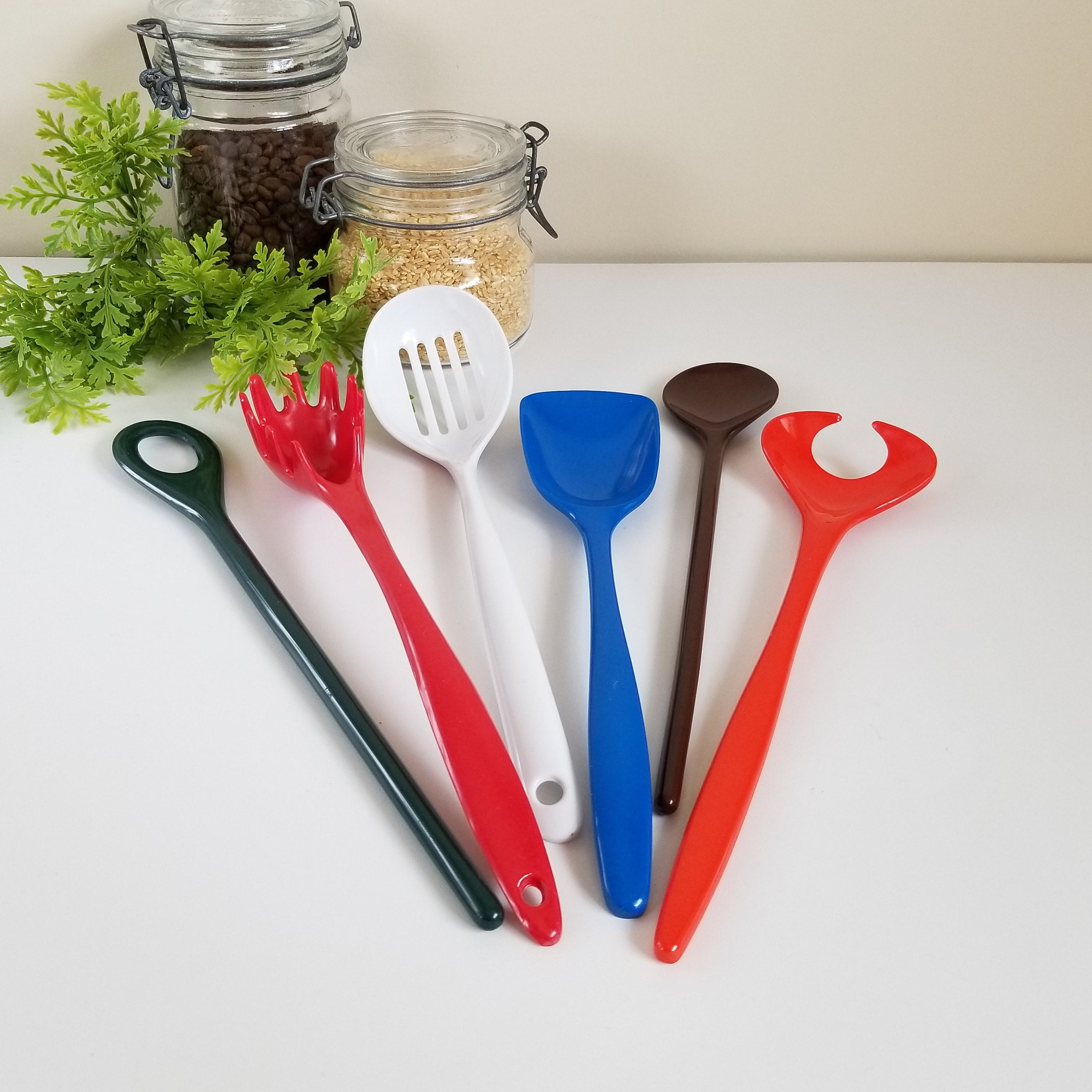 Melamine Kitchen Utensils Vintage Rosti Machi Serving Etsy