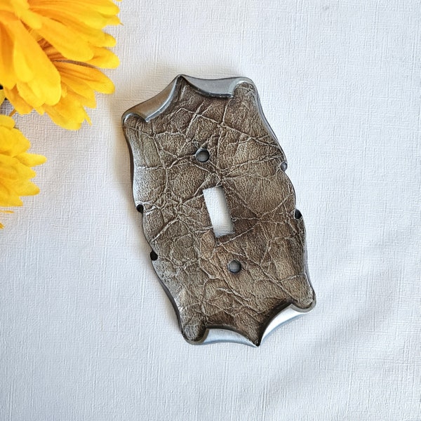 Light Switch Cover, Vintage Amerock Metal Switchplate, Antique Silver, SOLD SEPARATELY