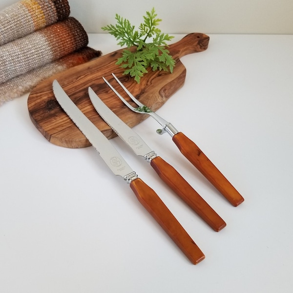 Meat Carving Set Etsy