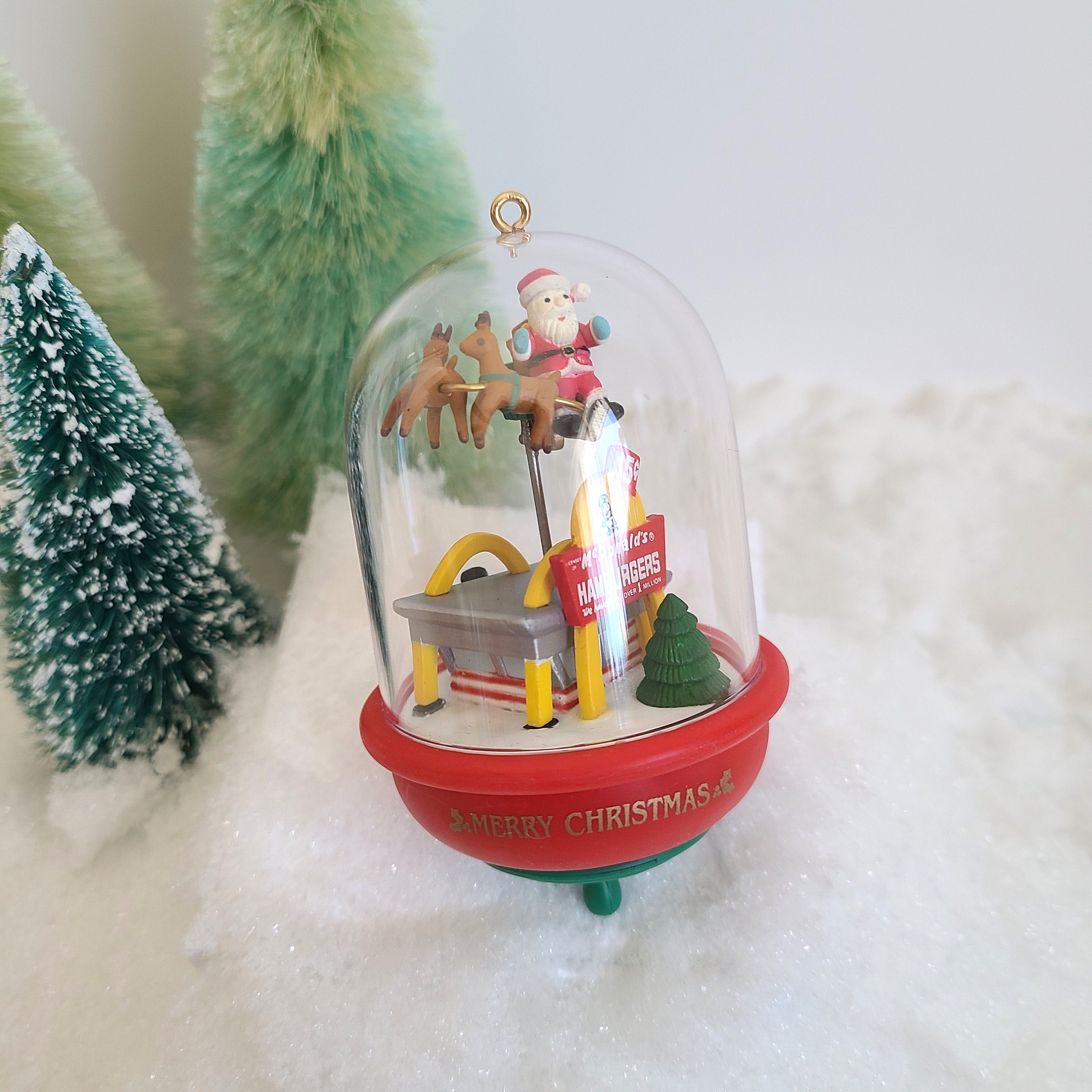 Vintage Enesco McDonald´s Collection Christmas Fly-By Ornament In