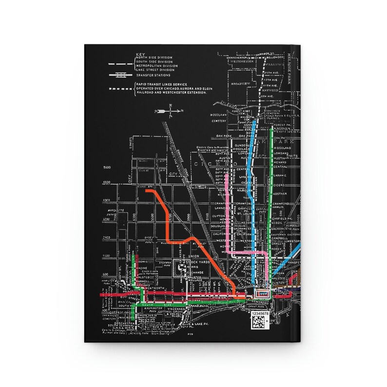 Chicago Transit CTA Hardcover Journal Matte image 2