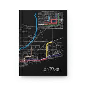 Chicago Transit CTA Hardcover Journal Matte image 1