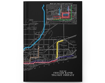 Chicago Transit CTA Hardcover Journal Matte