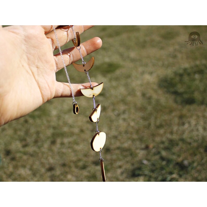 Moon Phase Necklace I Lunar Complete Cycle Pendant
