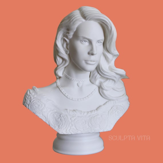 ラナ・デル・レイの彫刻：大理石風PLA胸像 - Etsy 日本