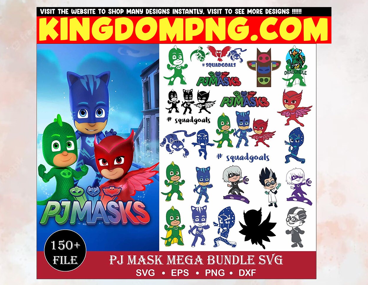 150 PJ Mask PNG Bundles, PJ Mask Clip Art, Pj Masks Hero Png, Pj Mask ...