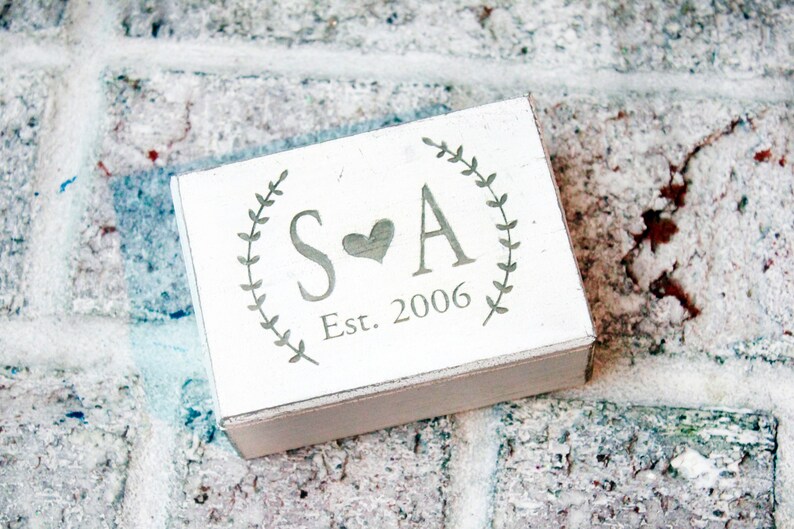 Rustic Ring Box Personalized Wood Jewelry Box Wedding Ring Etsy