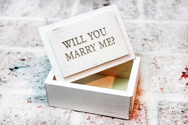 Rustic Ring Box Personalized Wood Jewelry Box Wedding Ring Etsy