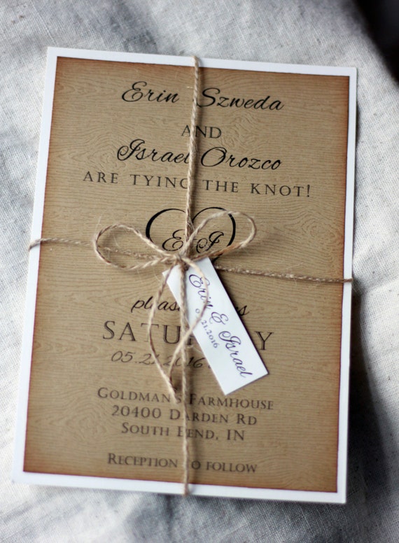 Wedding Invitations Rustic Barn Invitations Rustic Etsy