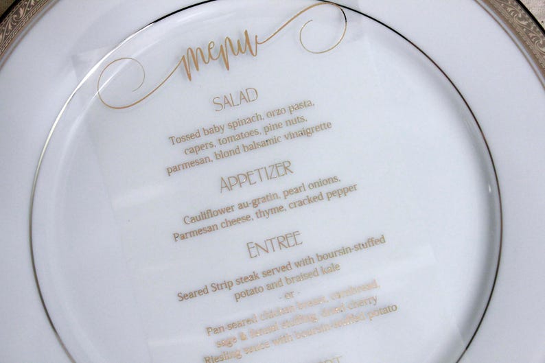 wedding card 80 Rose Gold Foil Menu Cards Foil reception stationary table menu cards gold foil place card luxury day of event cards