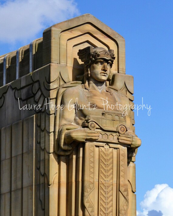Guardians Of Transportation Cleveland Art Deco Lorain Etsy