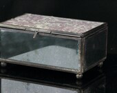Glass Trinket Box - Jewelry Box - Keepsake Box