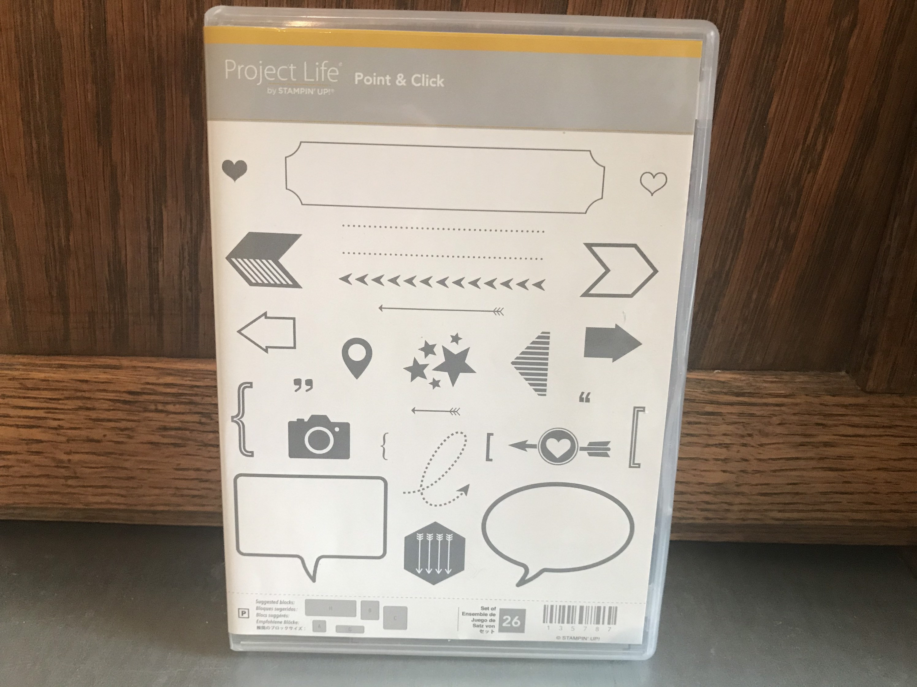 Project Life by Stampin' Up Remember This; Set of 16 Photopolymer