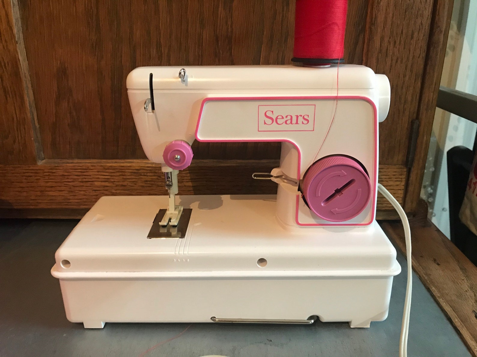 Vintage SEARS LOCKSTITCH Childs Sewing Machine with Storage Etsy