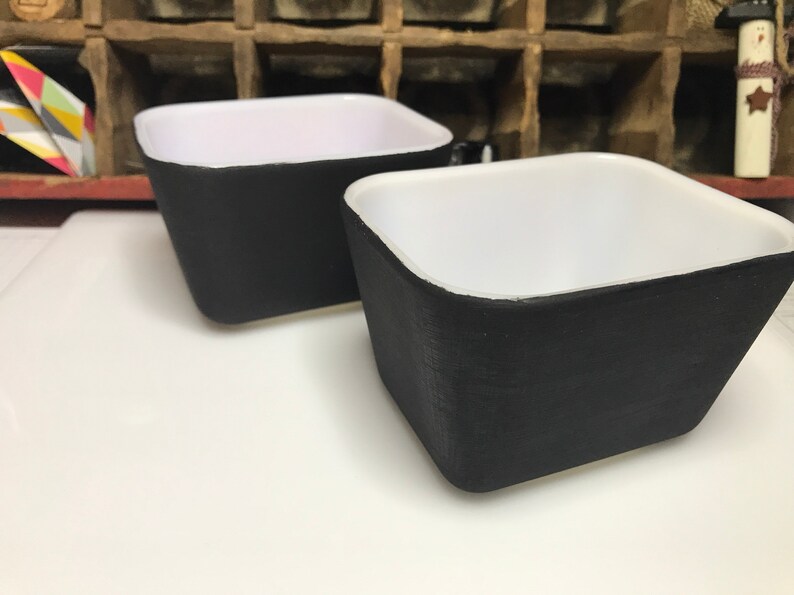 Two Pyrex Refrigerator Dishes 501 the Smallest, Chalkboard Paint Etsy