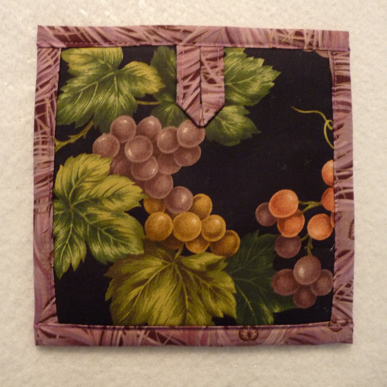 Wine and Grapes Pot Holder Wine and Grapes Hot Pad Etsy