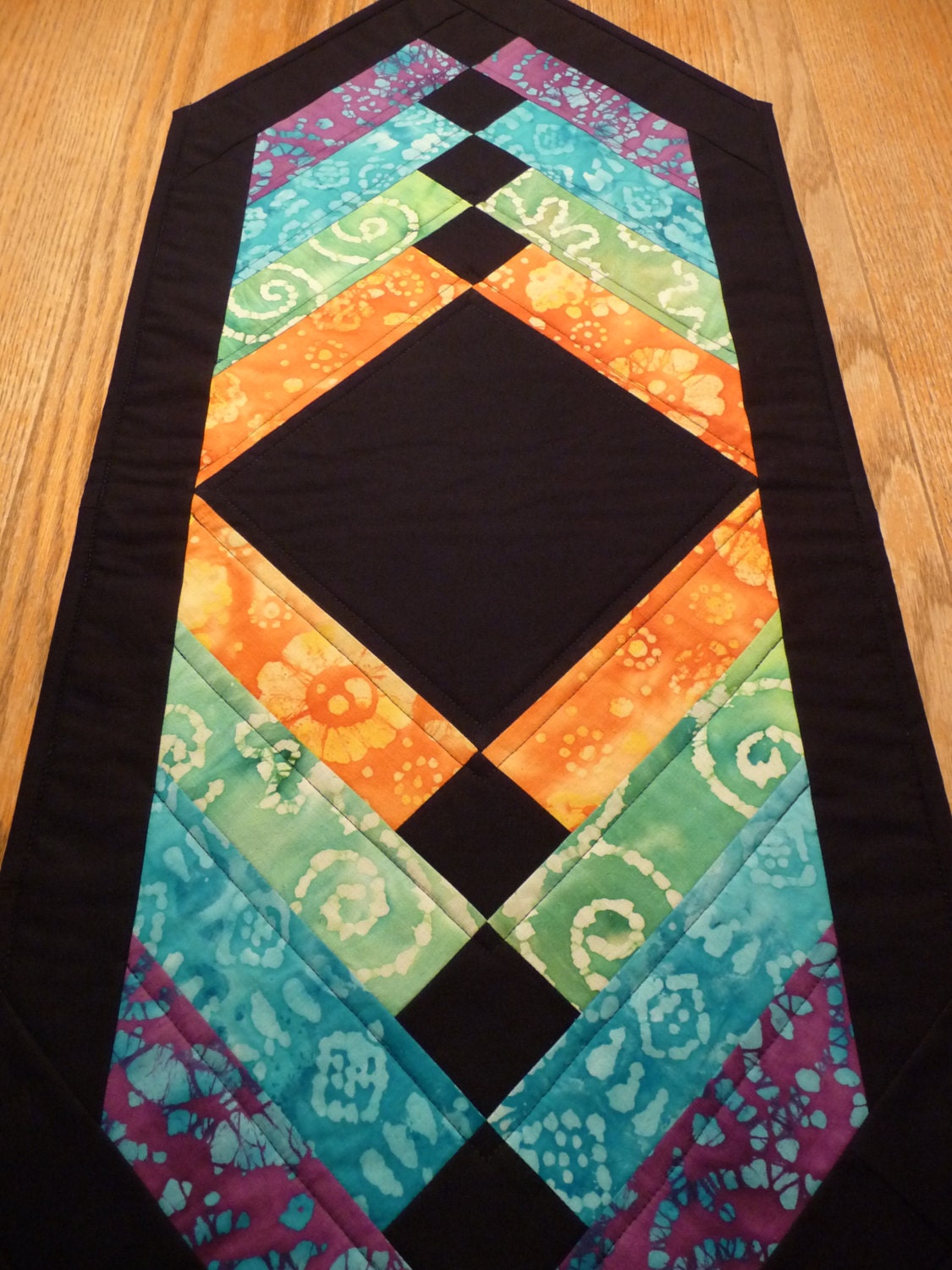 Tropical Quilted Table Runner Etsy