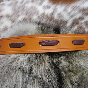 Handmade Leather Hat Band.